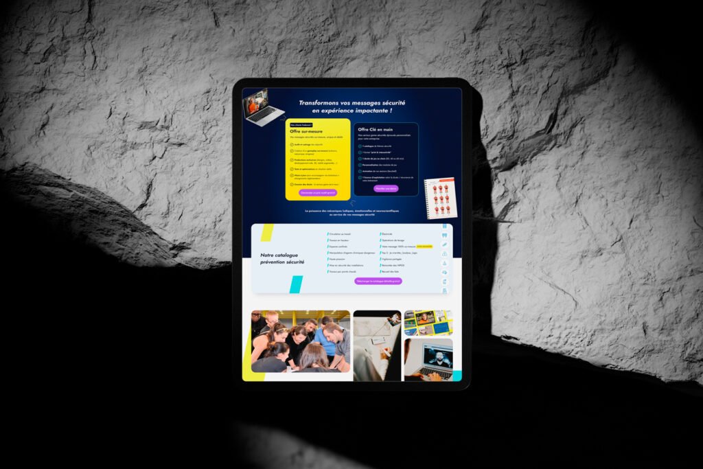 Refonte site web Lyon : site responsive sur tablette