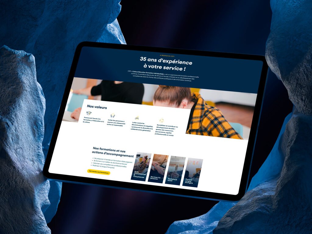 CEFI Formation : refonte du site et parcours d'inscription